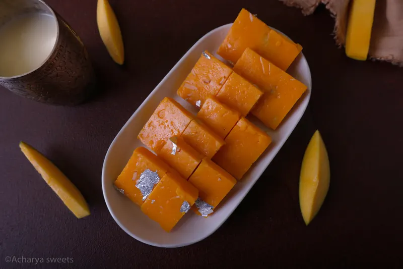 Acharya Sweet House Mango Burfi